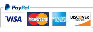 Pay with PayPal - Visa, MasterCard, American Express, and Discover!